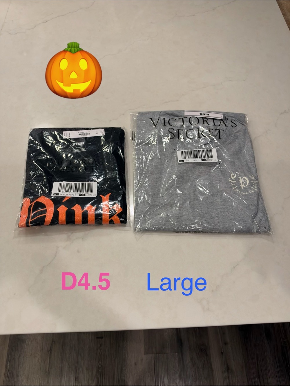 Victoria's Secret PINK 2 tops 1 is Halloween 🎃 theme smoke free home ships fast